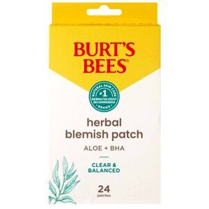 BURT'S BEES Herbal Blemish Patches 24 CT NEW